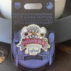 2020 Epcot International Food & Wine Festival 25th Anniversary Pin Disneyland